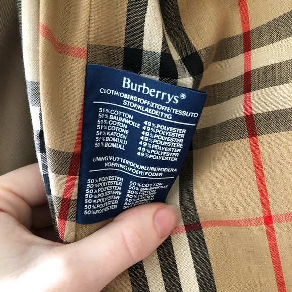 Rare Vtg Union Made Burberry Trench coat in Khaki - Picture 3 of 9